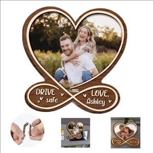 Wooden Car Sun Visor Photo Holder
